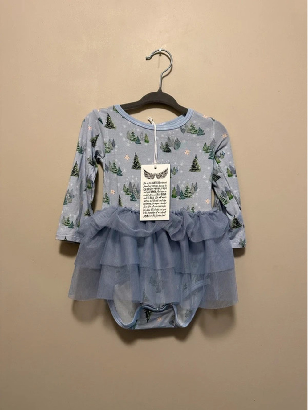 Free Birdees bamboo Christmas bodysuit twirl